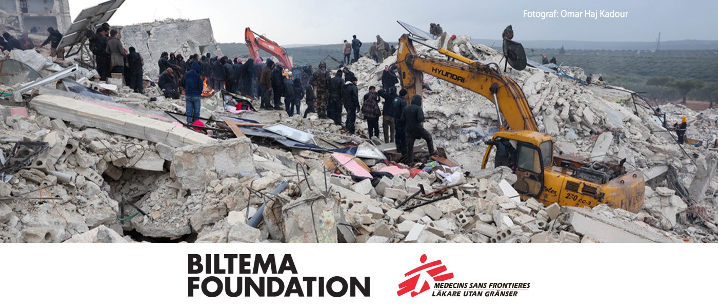 Biltema Foundation donates 10 million SEK - Earthquake disaster in Turkey and Syria