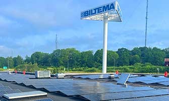 Biltemas solar cell project is in full swing