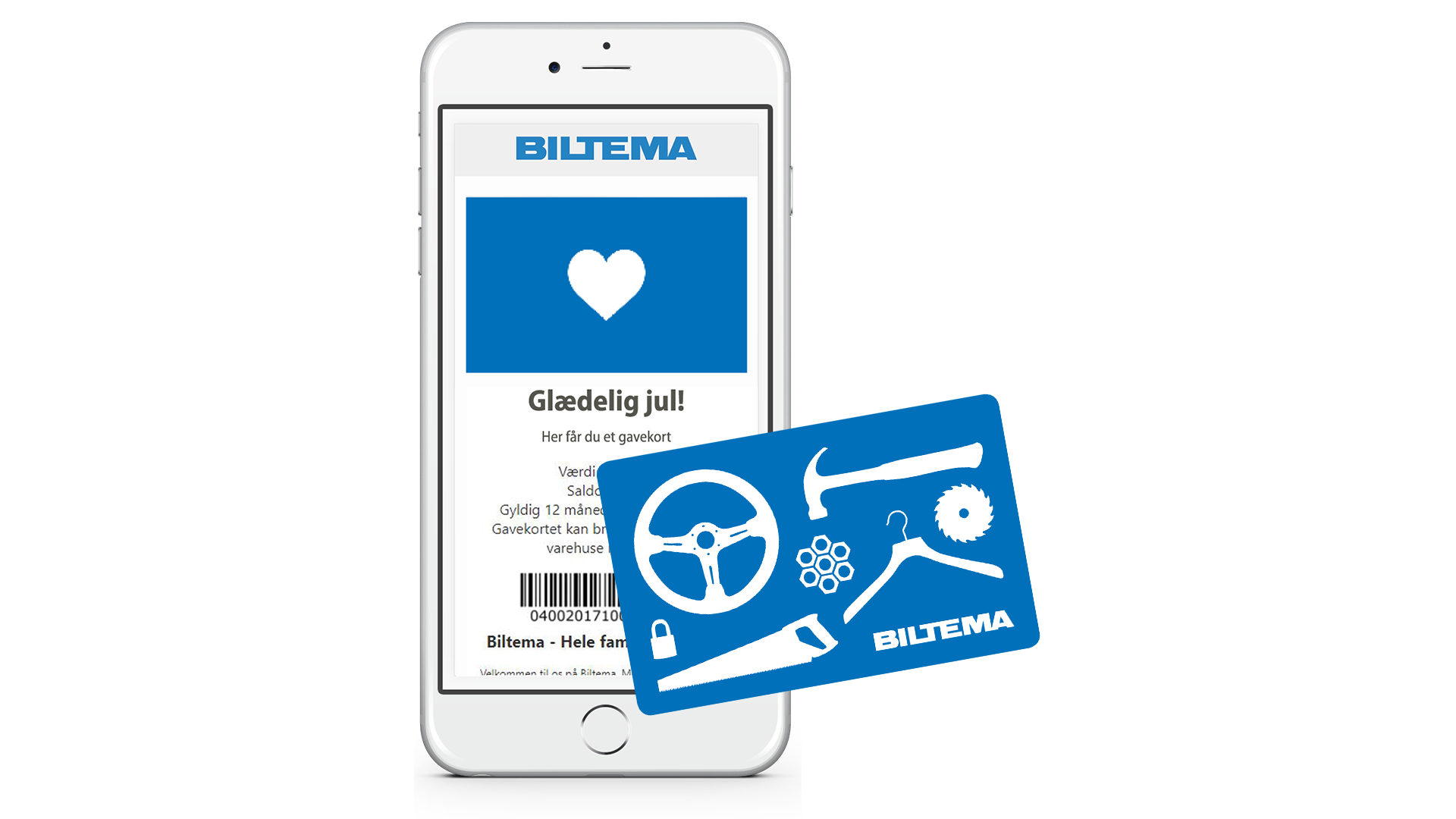 Biltema gavekort digitalt og fysisk