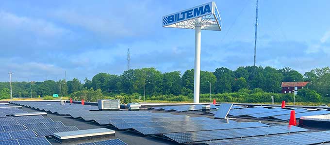 Biltemas solcelleprojekt er i fuld gang!