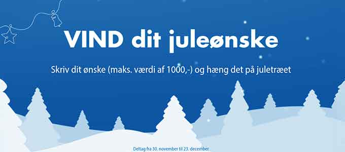 Deltag i julekonkurrencen i Biltema varehusene - Med teksten "Vind Dit Juleønske"